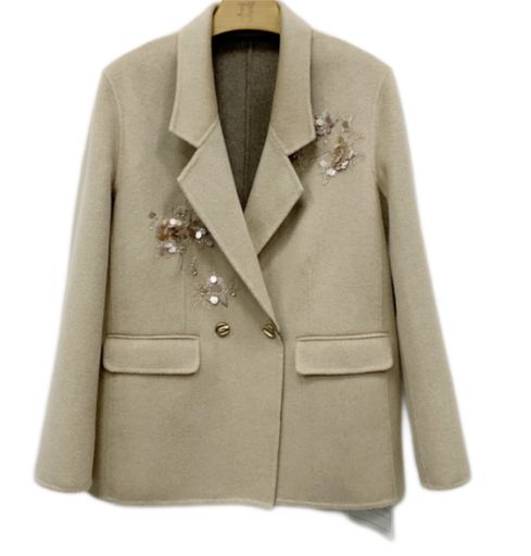 Hand-made beaded yak wool suit