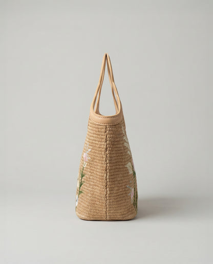Beuteltasche mit Blumenmuster
