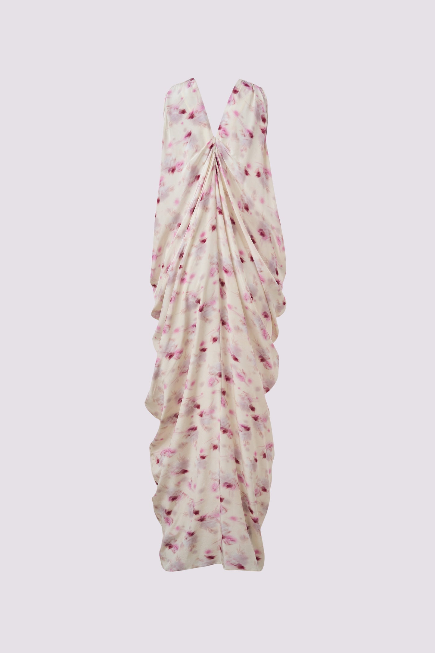 Robe imprimée en soie de mûrier