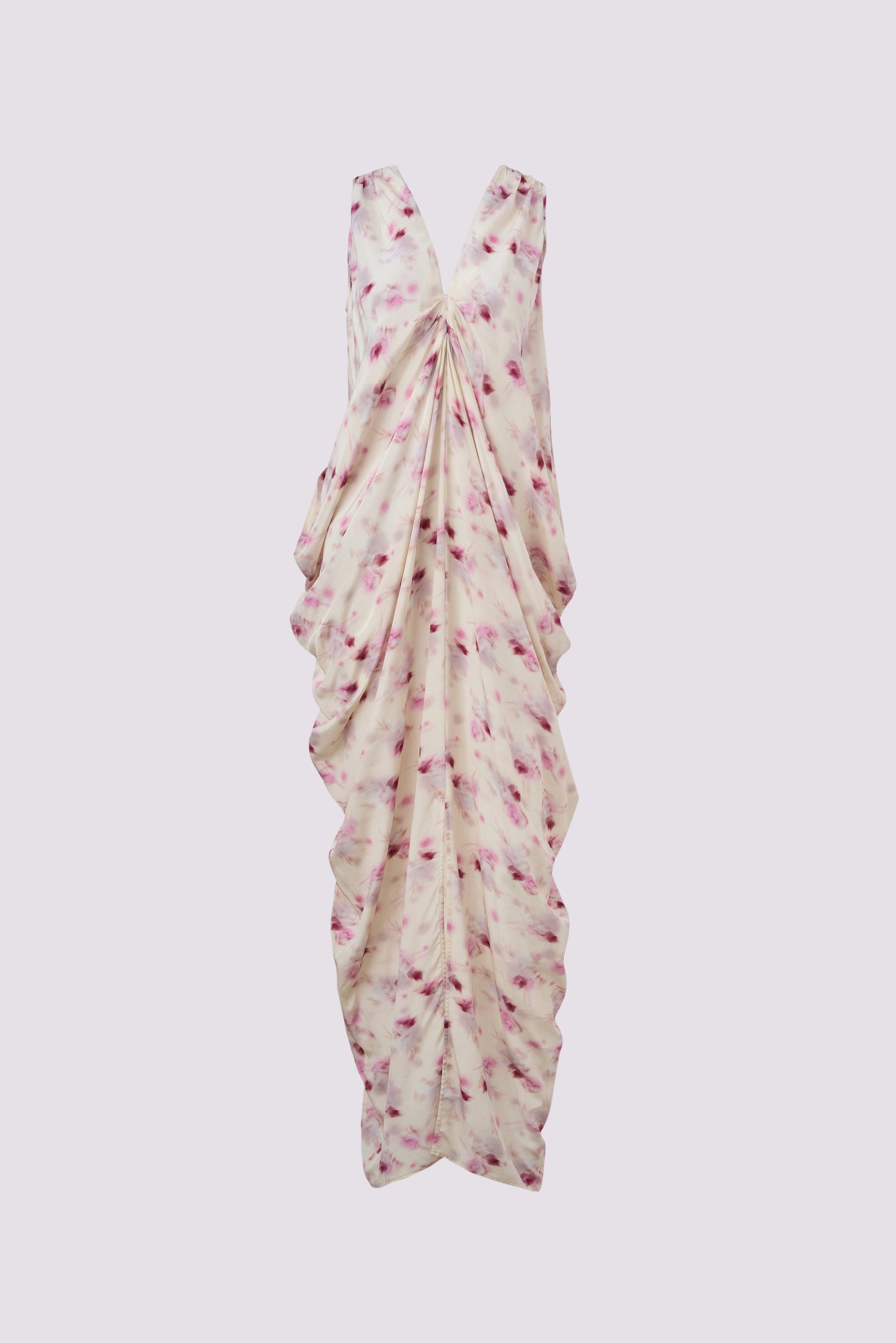 Robe imprimée en soie de mûrier