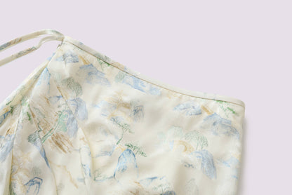 Jacquard-Halbrock mit Landschaftsmuster