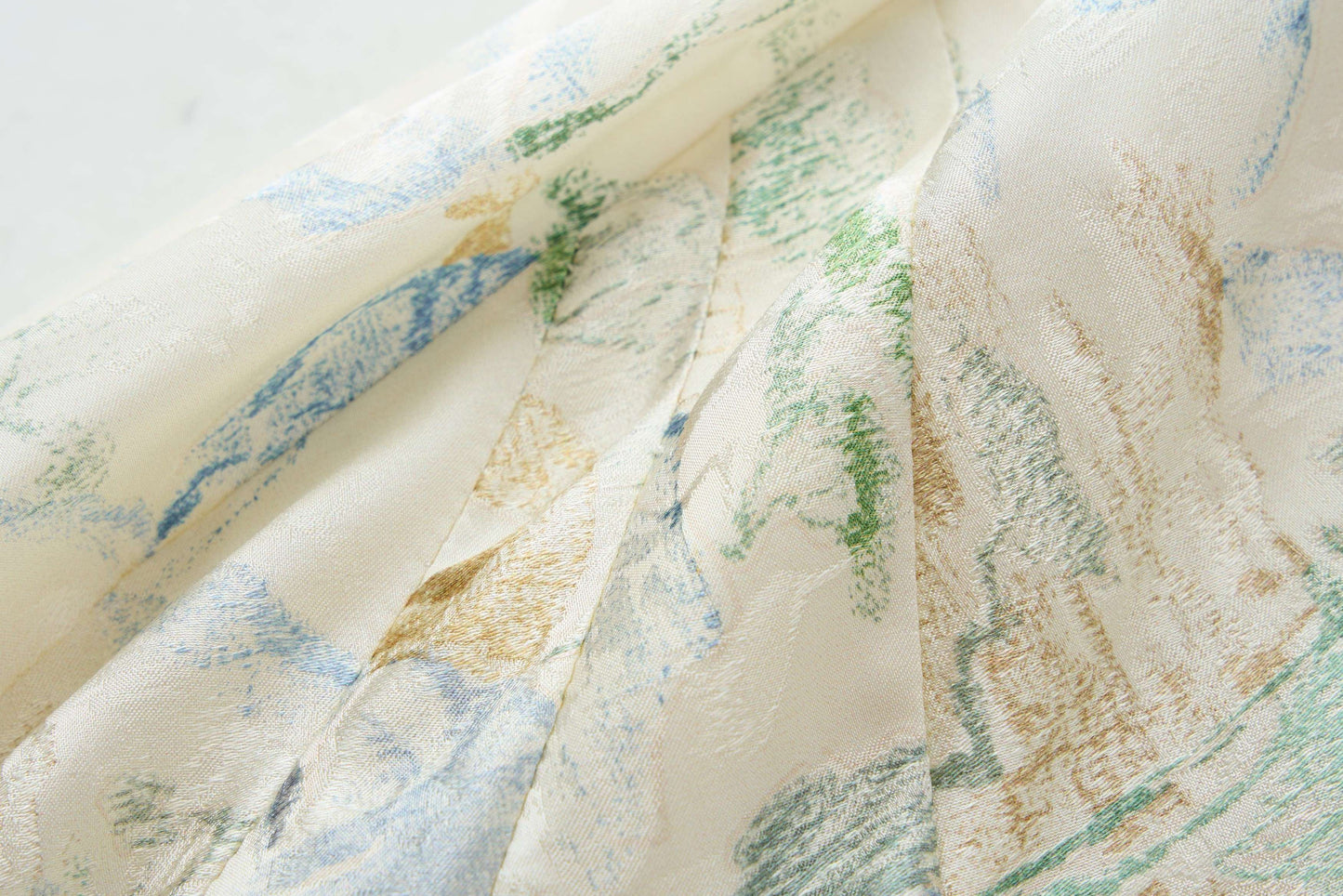 Jacquard-Halbrock mit Landschaftsmuster