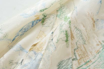 Jacquard-Halbrock mit Landschaftsmuster