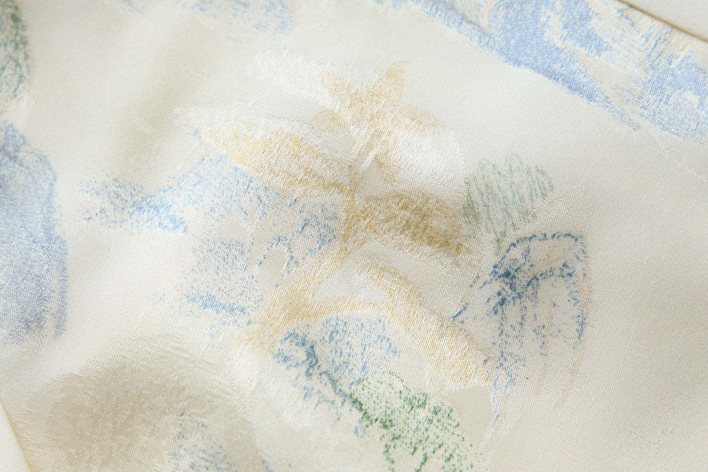 Jacquard-Halbrock mit Landschaftsmuster