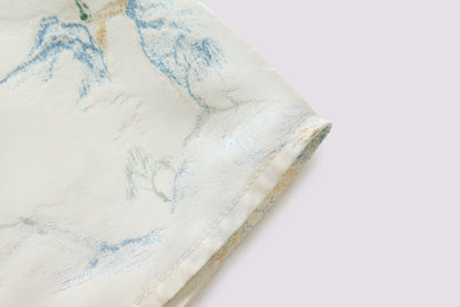 Jacquard-Halbrock mit Landschaftsmuster