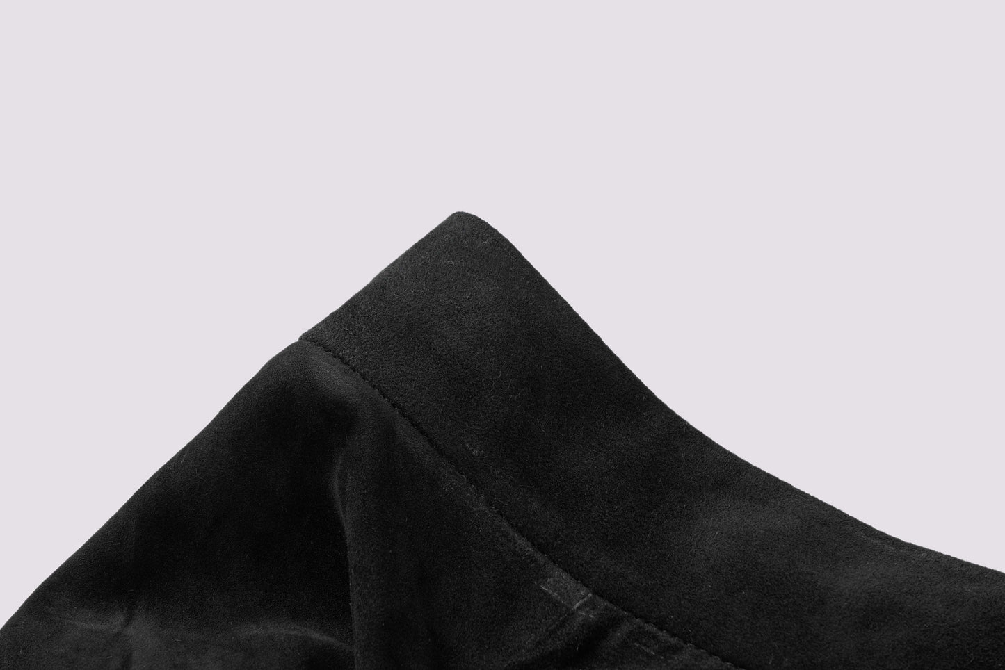 Jupe en cuir d'agneau noir