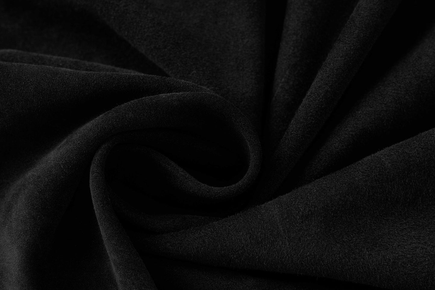 Jupe en cuir d'agneau noir