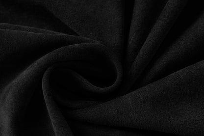 Jupe en cuir d'agneau noir