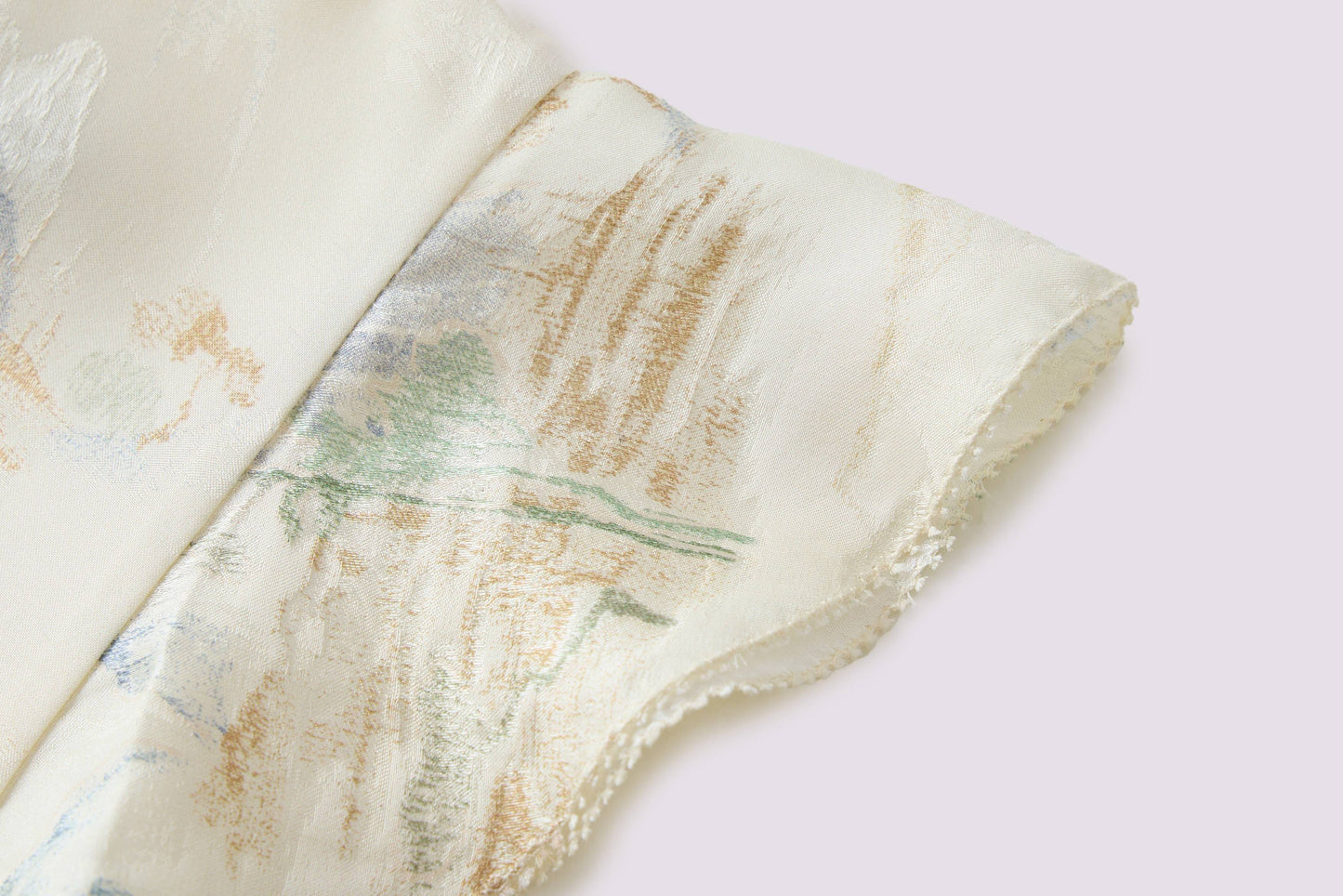 Oberteil aus Landschafts-Jacquard