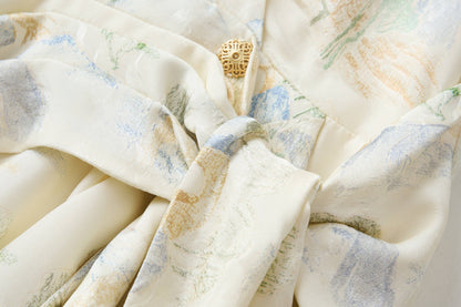 Oberteil aus Landschafts-Jacquard